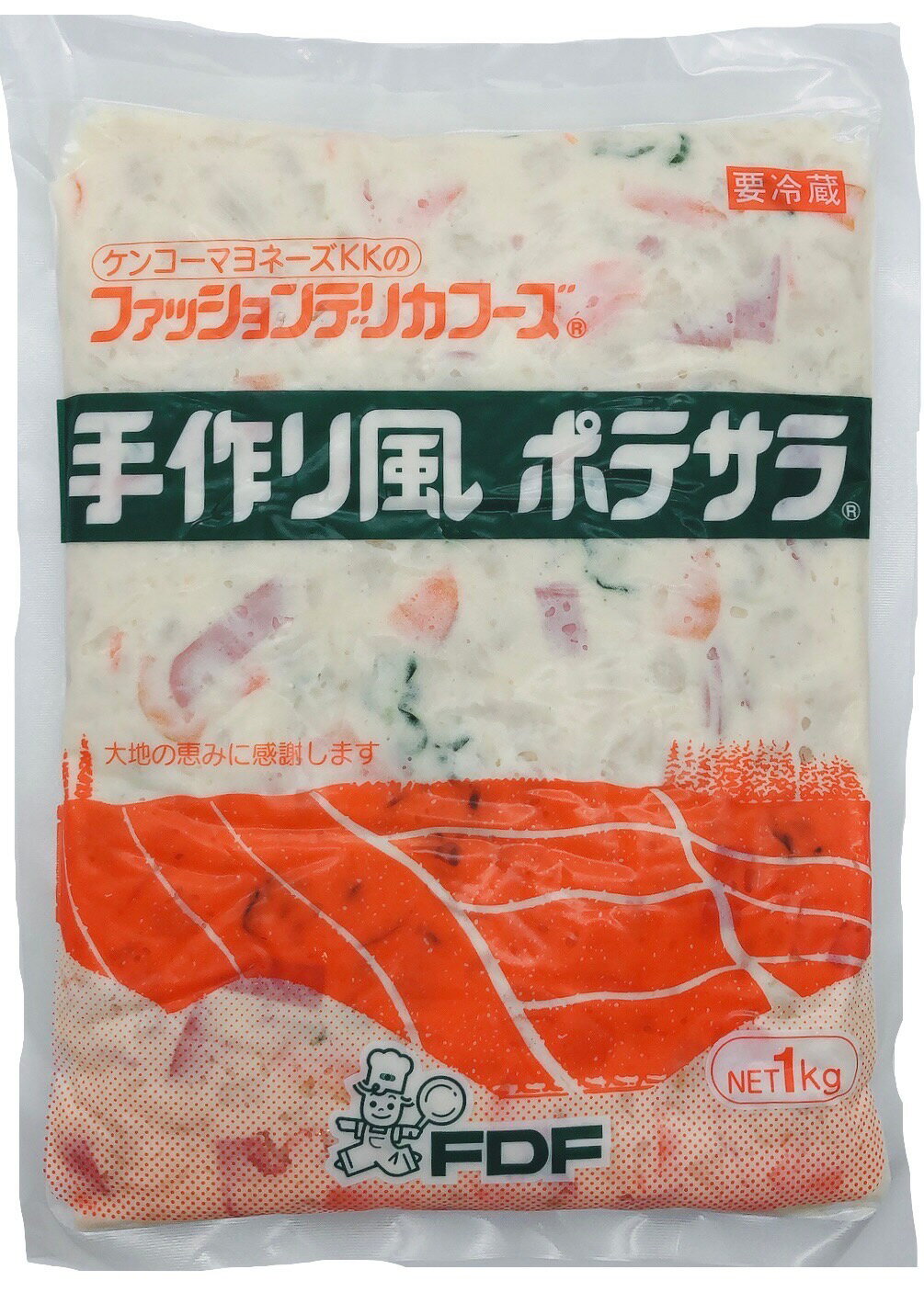 ファッションデリカフーズ 手作り風 ポテサラ 1kg 冷蔵 ポテトサラダ ガロニ 業務用 ケンコーマヨネーズKK