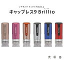 シャチハタ Brillio シャチハタブリリオ キャップレス9 ネーム印 綺麗に捺印 ワンタッチ 簡単 かっこいいハンコ スマート メタリック カラフル 抗菌効果 便利 お洒落 大人な クール デラックス 高級 プレゼント