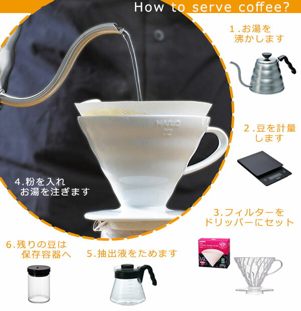 HARIO（ハリオ） V60ドリップケトル・ヴォーノVKB-120HSV800ml/1200ml【HARIO/コーヒー/珈琲/ドリップ/ドリップポット】【メール便不可】