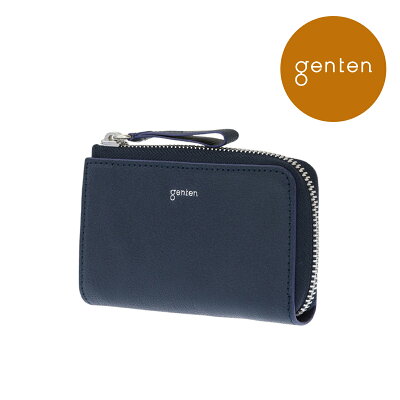 【ゲンテン公式】 genten 42745 ゲンテン フレスコ キーケース 新色 ナイトブルー★本革キーケース ゴートレザー 山羊革 スマートキーケース スマートキー 収納 レザー