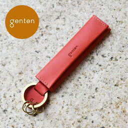 ゲンテン 小銭入れ（レディース） 【ゲンテン公式】 genten 42091 ゲンテン スティーレ 小銭入れ付き キーリング 本革 キーホルダー コインケース 本革キーリング レザー