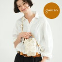 【ゲンテン公式】 genten 44056 ゲンテン サスティナブルカットワーク ポシェット 本革ポシェット レディース ショルダーバッグ 小さめ コンパクト ...