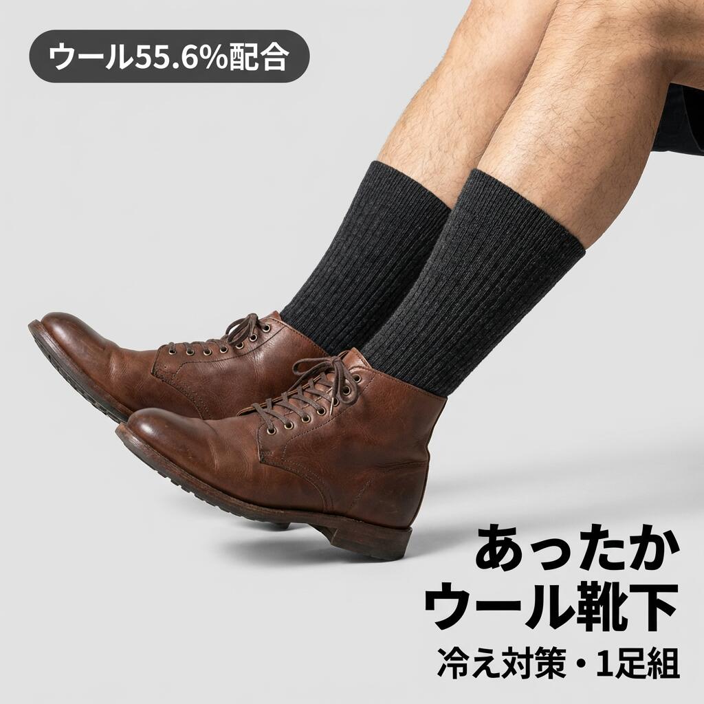 あったか ウールソックス レディース 【高めウール55.6%配合】 無骨縫製 肌ざわり良好 ハイソックス 冬 冷えとり 靴下 ギフトボックス ルームソックス オーバーソックス ASHINAU