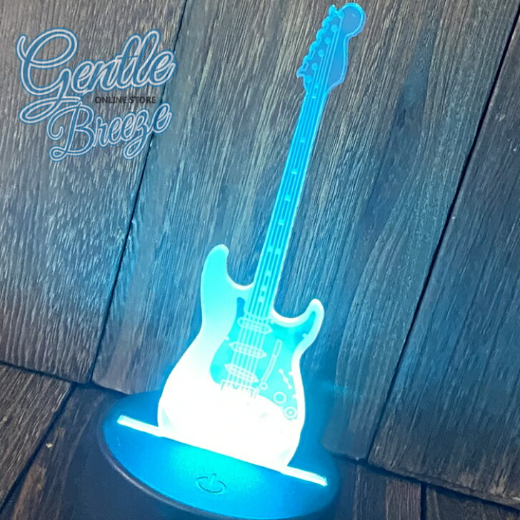ストラトキャスター エレキギター LED 照明 USB ギター インテリア イルミネーション