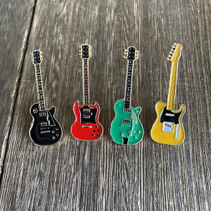 ギター テレキャスター レスポール Gibson YAMAHA SG ピンズ ピンバッジ ピンブローチ エレキギター ギター アクセサリー バッジ