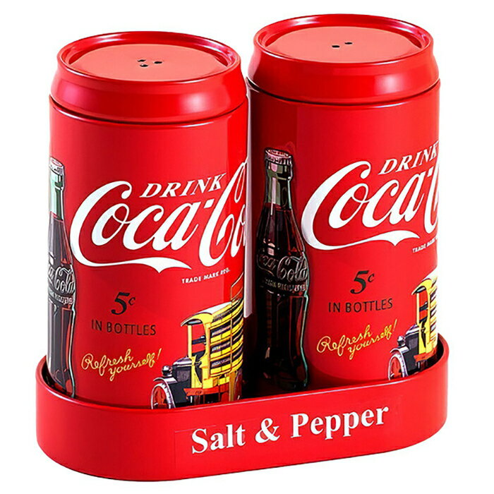 コカコーラ 調味料入れ ソルト＆ペッパー 塩 胡椒 入れ物 S&P セット