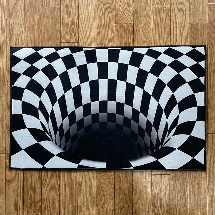 吸い込まれそう カーペット マット 3D 穴 底なし ラグ フロアマット 50cm 80cm gentlebreeze-10000069 ジェントルブリーズ サンプル画像2