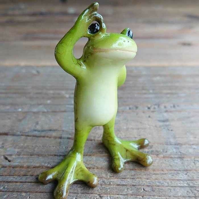 蛙 カエル かえる 置物 インテリア お店 庭 入口 かわいい おしゃれ カエル OK OK [2]