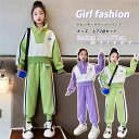 ジャージ キッズ 上下2点セット スウェット トレーナー イージーパンツ パーカー 女の子 セットアップ スポーツウェア 部屋着 カジュアル 春秋 2点セット ...