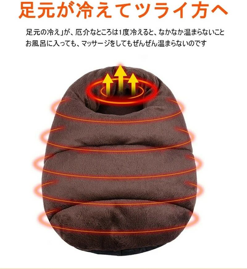 洗える 取り外し可能 暖房器具 男女兼用 省エネ 足元暖房 職場用 家庭 自動OFF ヒーター内蔵 足入れ フットヒーター 足温める タイマー機能 省エネ USB給電 USB接続 電気足温器 5V式 USB フットウォーマー
