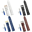 クォーツ時計/スマートウォッチ 男女兼用腕時計 防汗 防水 12mm/14mm/16mm/18mm/20mm/22mm共通 交換ベルト 本革腕時計バンド 7色 レザー時計ベルト(2)