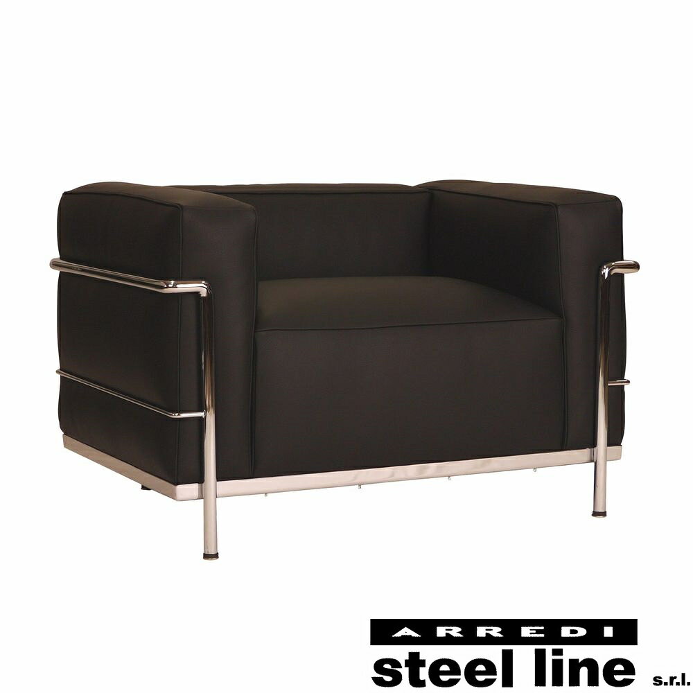 【お買い物マラソン連動セール】【30%OFF】【在庫残りわずか】《100%MADE IN ITALY》コルビジェ LC3 グランドコンフォート1P(プレミアム仕様) スティールライン社DESIGN900【コルビジェ】【LC3】 [2]