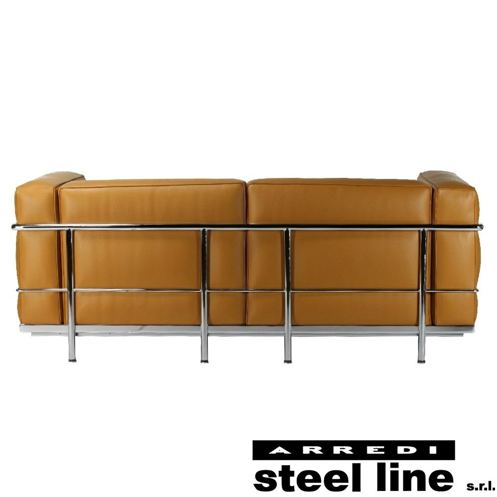 《100%MADE IN ITALY》コルビジェ LC3 グランドコンフォート2P(プレミアム仕様) スティールライン社DESIGN900【コルビジェ】【LC3】 [2]