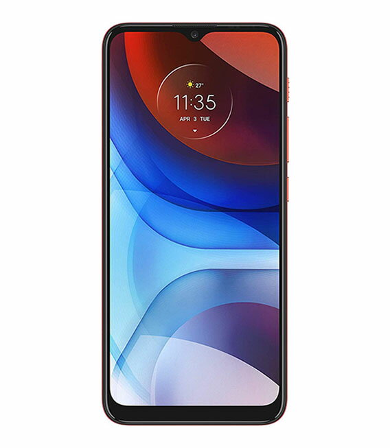 【中古】【安心保証】 SIMフリー moto e7 power[32G] レッド