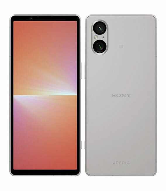 【中古】【安心保証】 Xperia 5 V XQ-DE44[128GB] 楽天モバイル プラチナシルバー