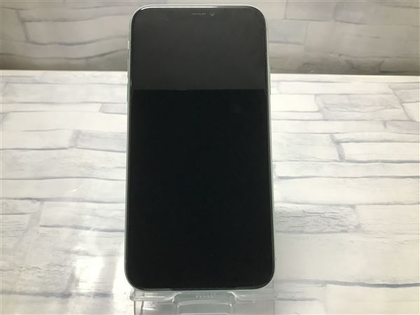 【中古】【安心保証】 iPhone11[64GB] SIMロック解除 SB/YM グリーン