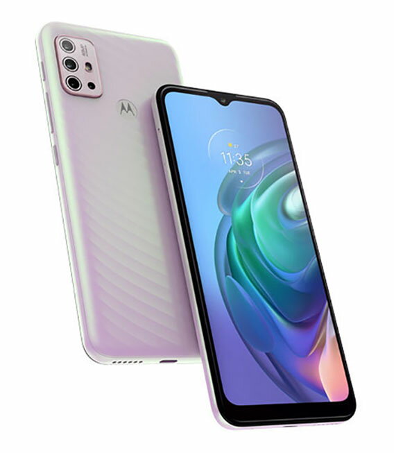【中古】【安心保証】 SIMフリー moto g10[64G] サクラパール