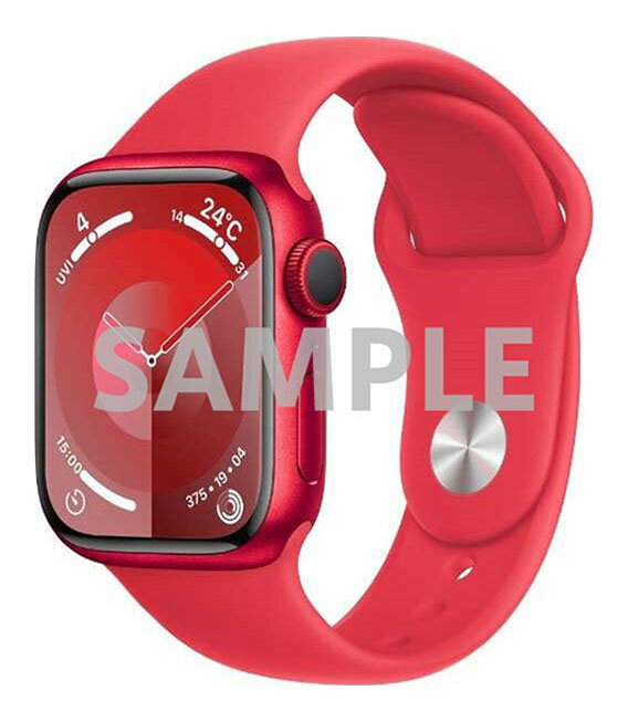 【中古】【安心保証】 Series9[41mm GPS]アルミニウム レッド Apple Watch MRXL3J