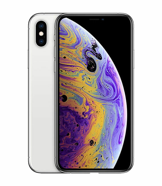 【中古】【安心保証】 iPhoneXS[64GB] au シルバー