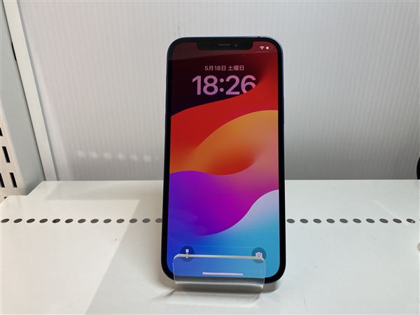 【中古】【安心保証】 iPhone12[64GB] SIMロック解除 SB/YM ブルー