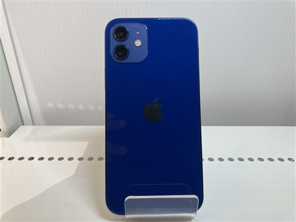 【中古】【安心保証】 iPhone12[64GB] SIMロック解除 SB/YM ブルー