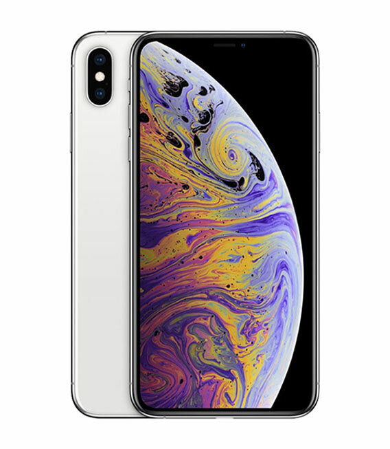 【中古】【安心保証】 iPhoneXS Max[64GB] au シルバー