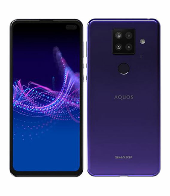 乐天商城 - 【中古】【安心保証】 AQUOS sense4 plus SH-M16[128GB] SIMフリー パープル mineo版