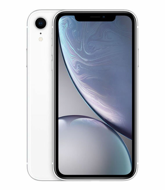 【中古】【安心保証】 iPhoneXR[64GB] au ホワイト