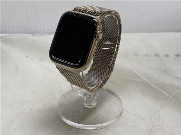 【中古】【安心保証】 Series8[45mm/セルラー]ステンレス ゴールド Apple Watch