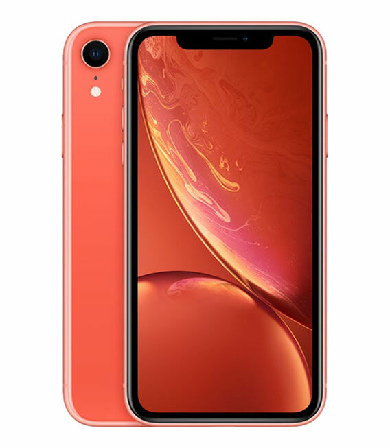 【中古】【安心保証】 iPhoneXR[128GB] SIMフリー MT0T2J コーラル