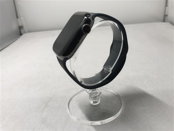 【中古】【安心保証】 Series9[45mm/セルラー]ステンレス グラファイト Apple Watch