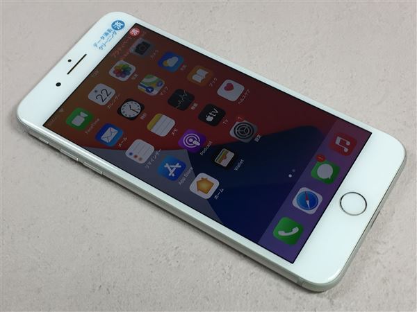 【中古】【安心保証】 iPhone8 Plus[64GB] SIMロック解除 au シルバー