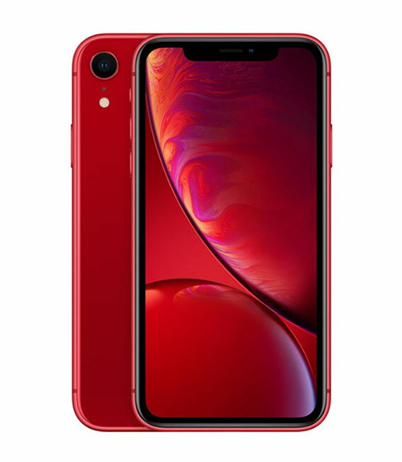 【中古】【安心保証】 iPhoneXR[256GB] au レッド