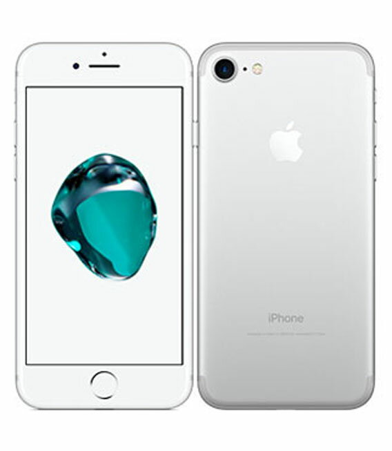 【中古】【安心保証】 iPhone7[32GB] SIMフリー MNCF2J シルバー