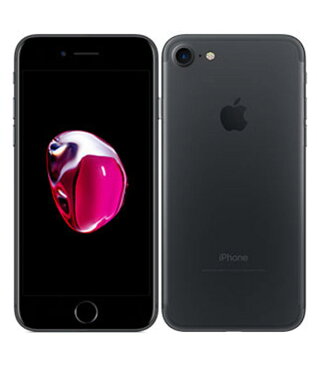 【中古】【安心保証】 SoftBank iPhone7[128G] ブラック