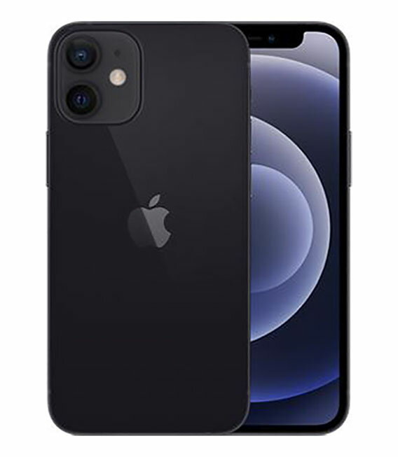 【中古】【安心保証】 iPhone12 mini[64GB] UQモバイル MGA03J ブラック