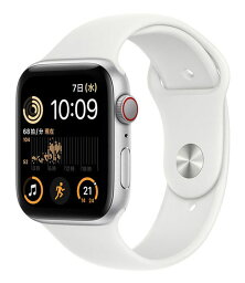 【中古】【安心保証】 SE 第2世代[44mm セルラー]アルミニウム シルバー Apple Watch MNQ23J