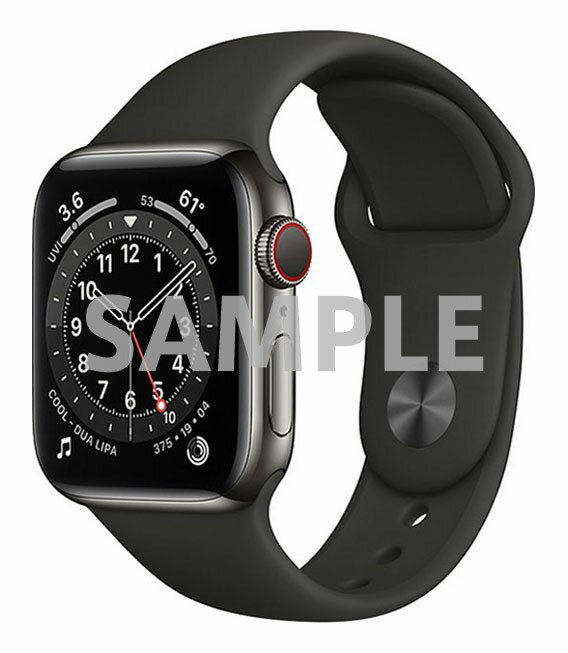 【中古】【安心保証】 Series6[40mm セルラー]ステンレススチール AppleWatch A2375