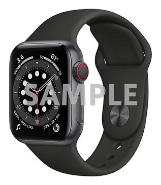 【中古】【安心保証】 Series6[40mm セルラー]チタニウム AppleWatch A2375