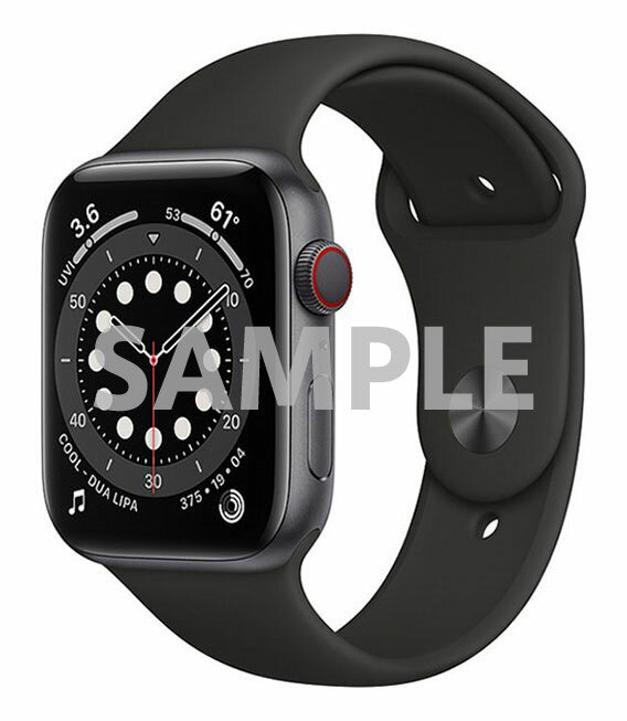 【中古】【安心保証】 Series6[44mm セルラー]アルミニウム Apple Watch A2376