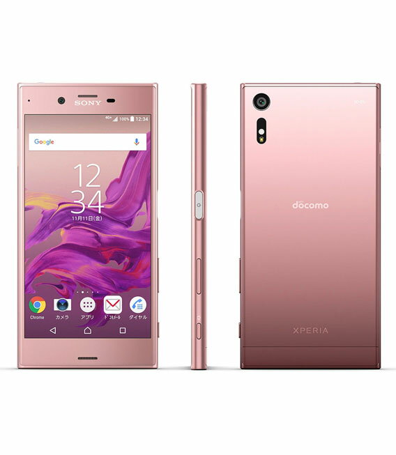 【中古】【安心保証】 Xperia XZ SO-01J[32GB] docomo ディープピンク