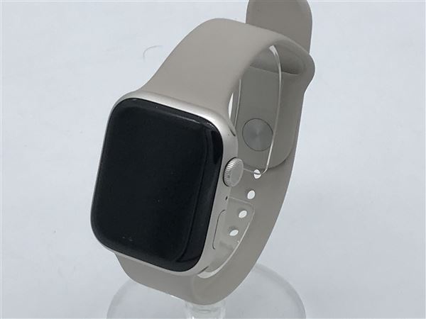 【中古】【安心保証】 Series8[45mm/GPS]アルミ スターライト Apple Watch
