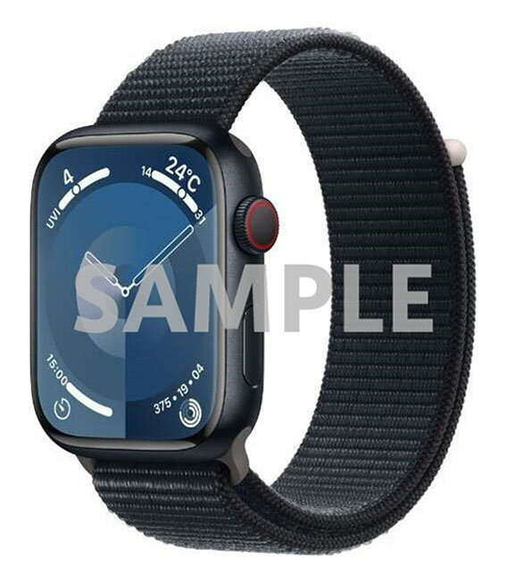 【中古】【安心保証】 Series9[45mm セルラー]アルミニウム ミッドナイト Apple Watch MRQH3J