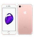 【中古】【安心保証】 iPhone7 128GB UQモバイル MNCN2J ローズゴールド