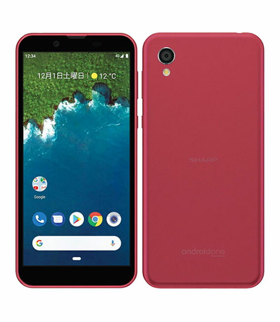 【中古】【安心保証】 SHARP Android One S5[32GB] SoftBank ローズピンク