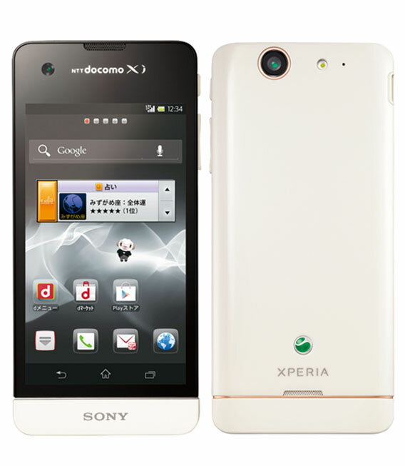 【中古】【安心保証】 Xperia SX SO-05D 8GB docomo ホワイト