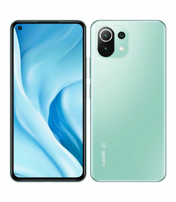 【中古】【安心保証】 Xiaomi Mi 11 Lite 5G[128GB] SIMフリー ミントグリーン mineo版