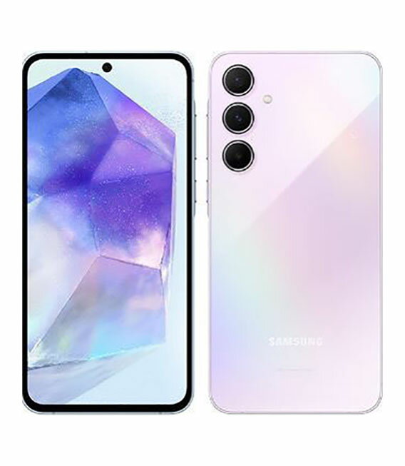 【中古】【安心保証】 Galaxy A55 5G SCG27[128GB] au オーサムライラック