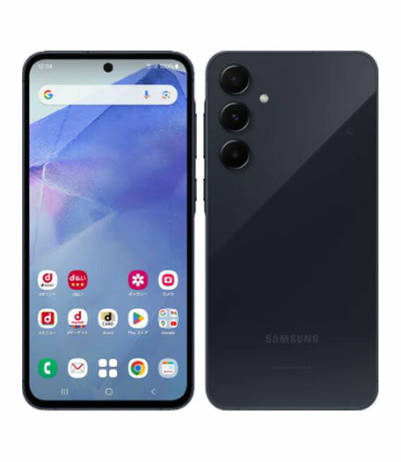 【中古】【安心保証】 Galaxy A55 5G SC-53E[128GB] docomo オーサムネイビー