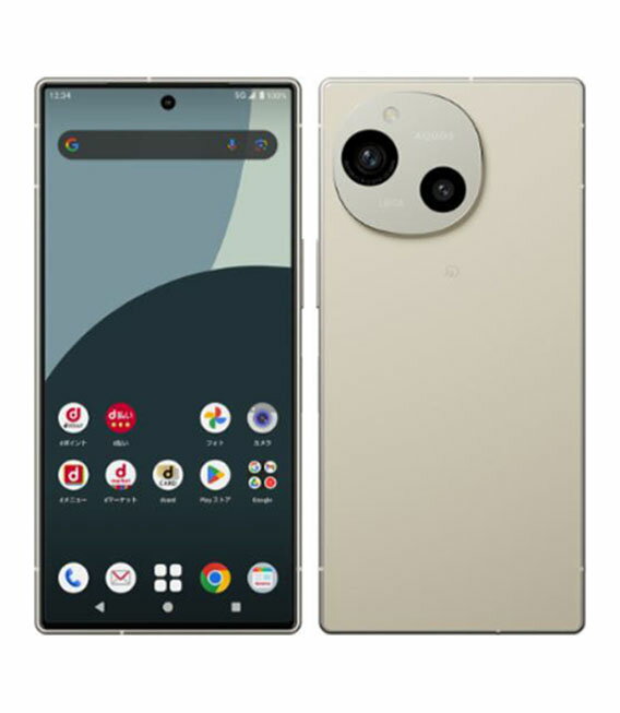 【中古】【安心保証】 AQUOS R9 SH-51E[256GB] docomo ホワイト
